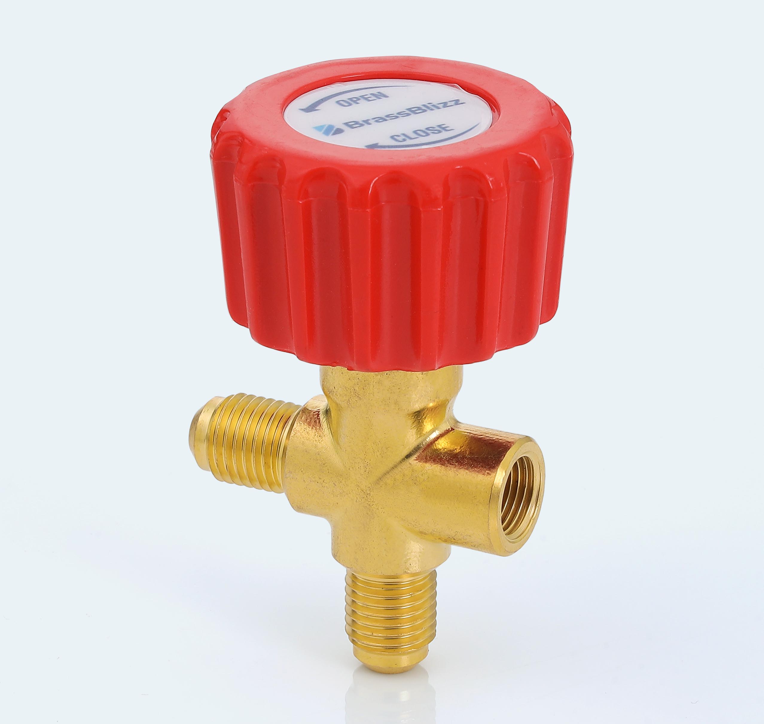 1/4 Gauge Valve - Red (Pack Of 1)