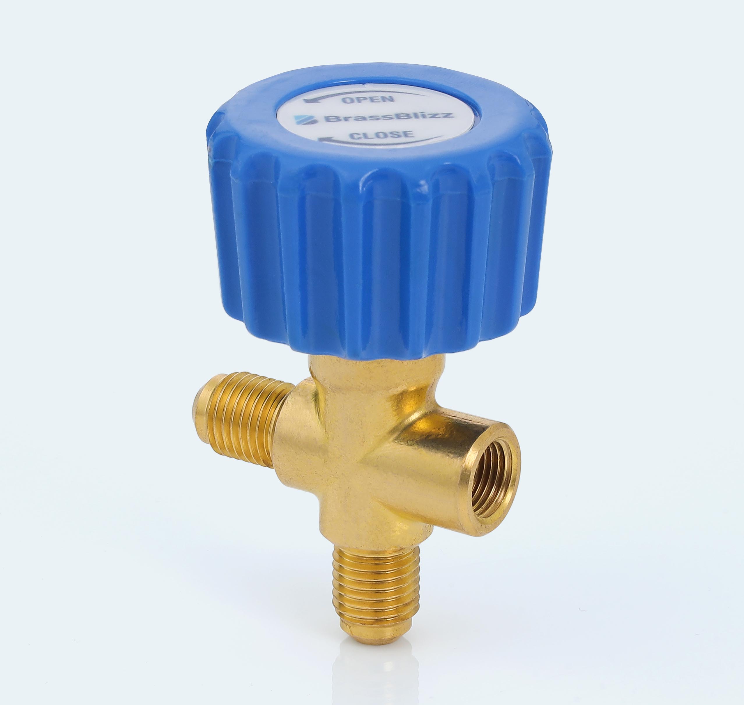 1/4 Gauge Valve - Blue (Pack Of 1)